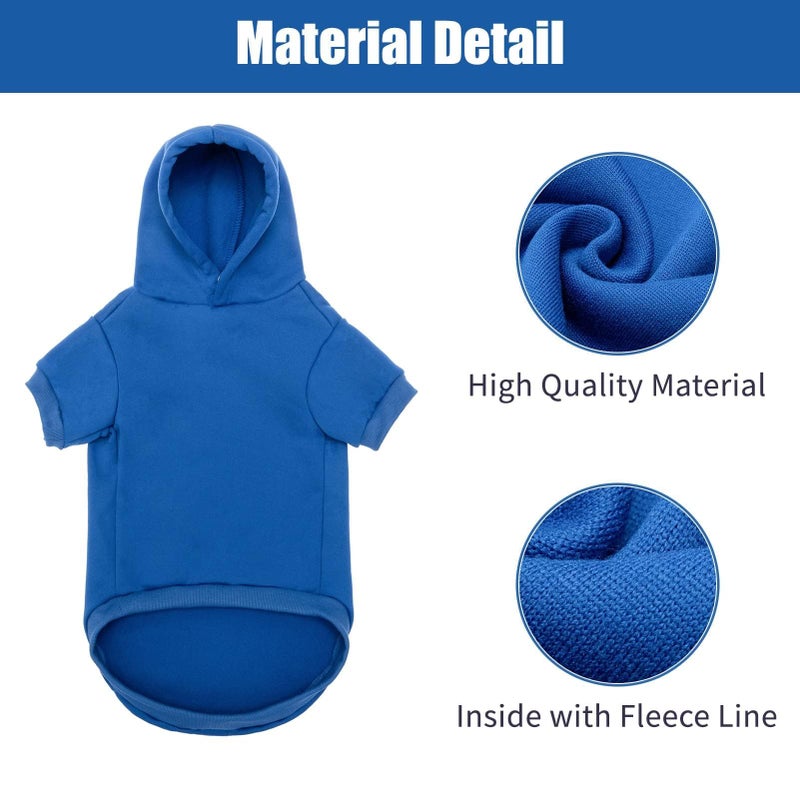 BINGPET Security Dog Hoodies Puppy Sweater Cold Weather Dog Coats Soft Brushed Fleece Pet Clothes Hooded Sweatshirt for Dog Cat - Image 2